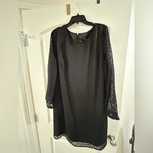 Ann Taylor Women’s black long sleeve dress size XL